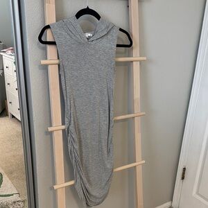 Gray Sleeveless Mini Dress